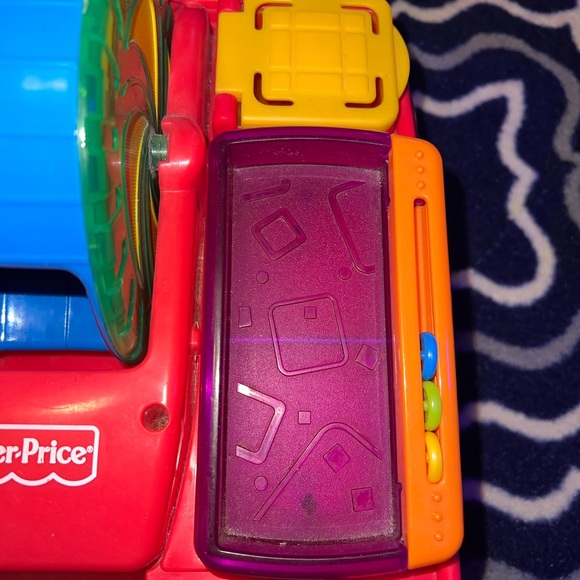 2003 Fisher Price PEEK A Blocks Activity Wagon With 8 Blocks Works Incrediblock - Picture 6 of 13